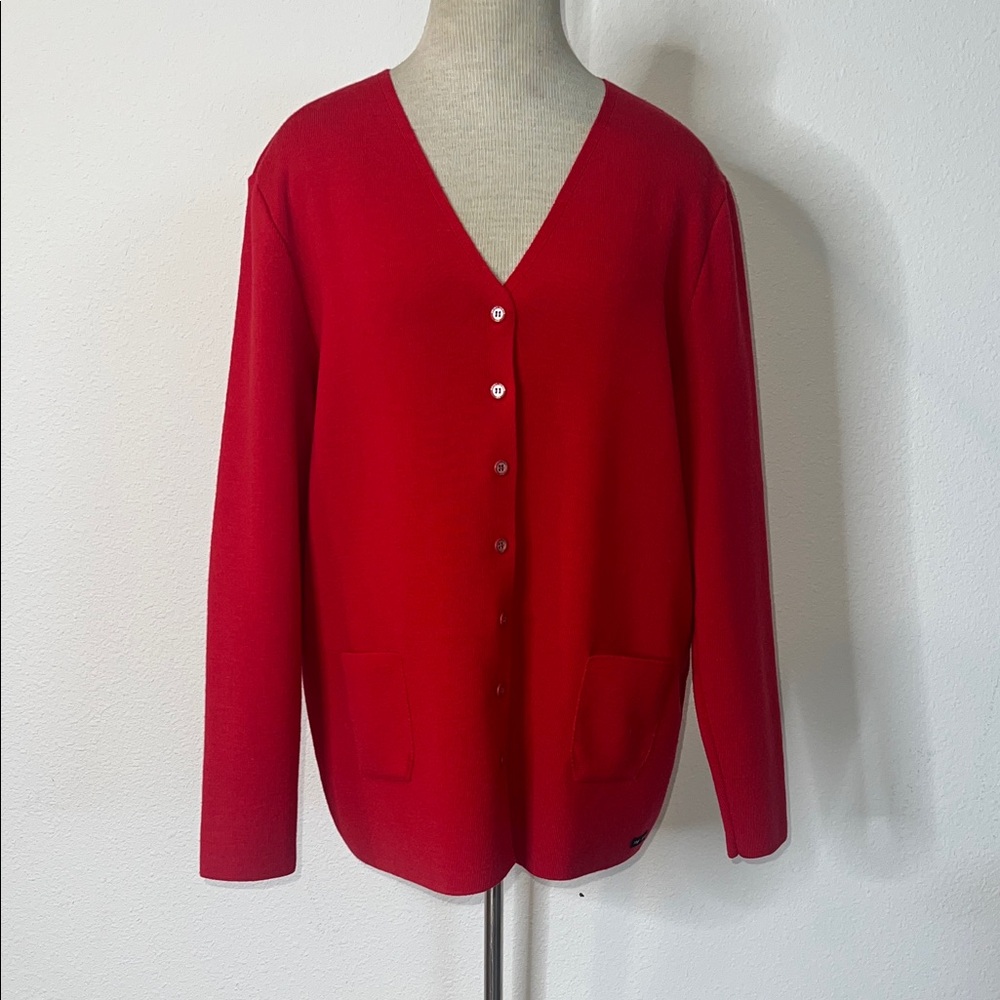 Saint James V-Neck New Wool Cardigan